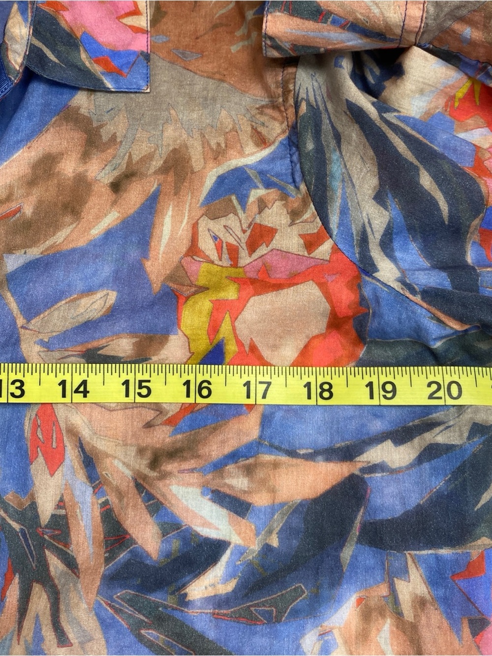 Nic+Zoe Dreamscape Printed Crinkle Shirt‎ Sz S - Picture 6 of 10